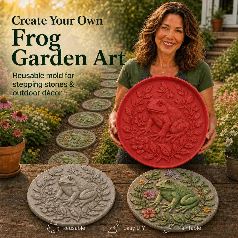🐦🌸 Cardinal Garden Art Stepping Stone Mold