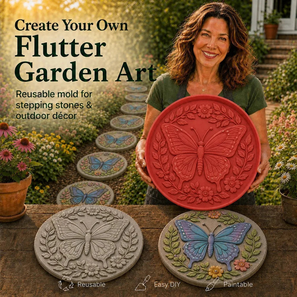 🐦🌸 Cardinal Garden Art Stepping Stone Mold