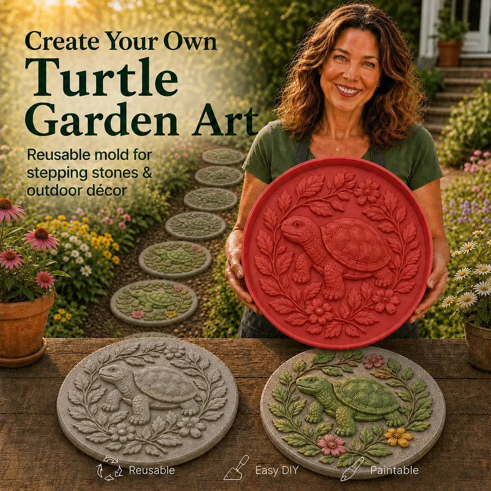 🐦🌸 Cardinal Garden Art Stepping Stone Mold