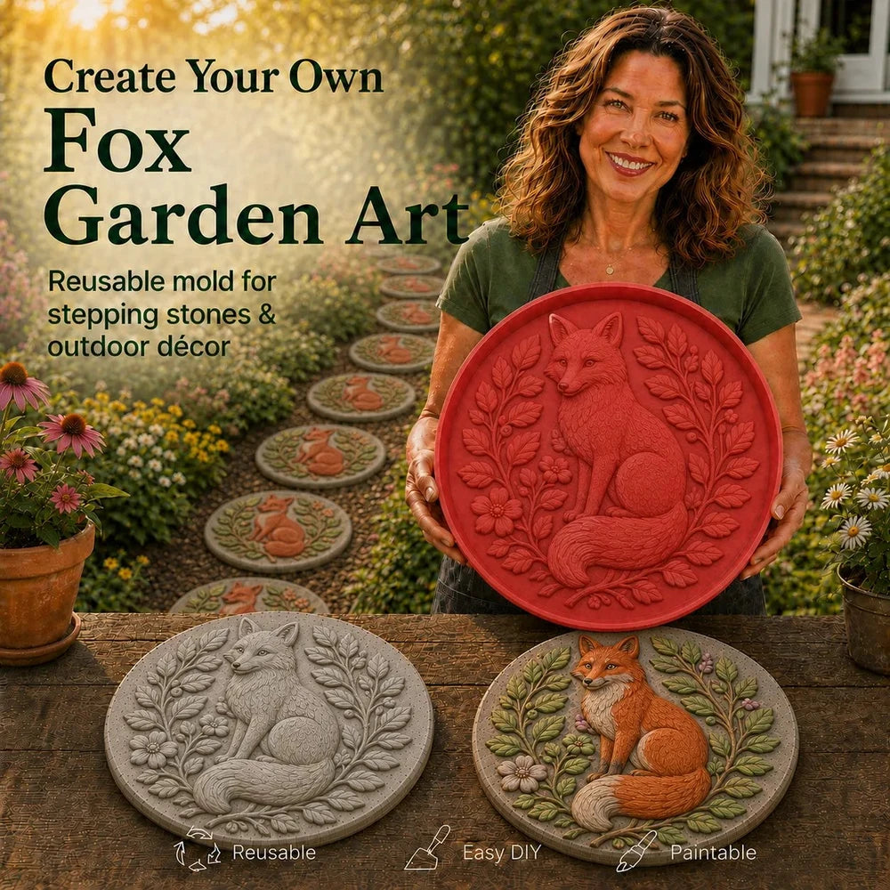 🐦🌸 Cardinal Garden Art Stepping Stone Mold