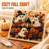 Halloween Pearl Art DIY Kit – Turn Tiny Pearls into Spooky-Cute Magic (Size:7.87in*7.87in)