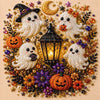 Halloween Pearl Art DIY Kit – Turn Tiny Pearls into Spooky-Cute Magic (Size:7.87in*7.87in)