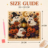 Halloween Pearl Art DIY Kit – Turn Tiny Pearls into Spooky-Cute Magic (Size:7.87in*7.87in)