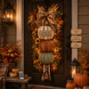 🏡🎃 Lighted Stacked Pumpkin Fall Door Decor