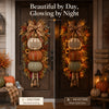 🏡🎃 Lighted Stacked Pumpkin Fall Door Decor