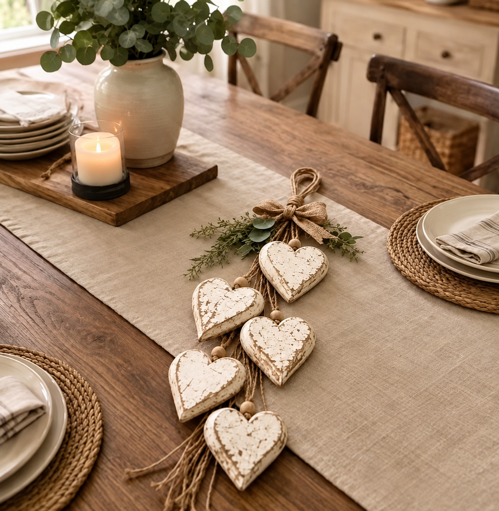 Add Rustic Harvest Heart Kitchen Decor