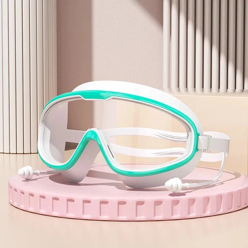 Adult electroplated swimming goggles