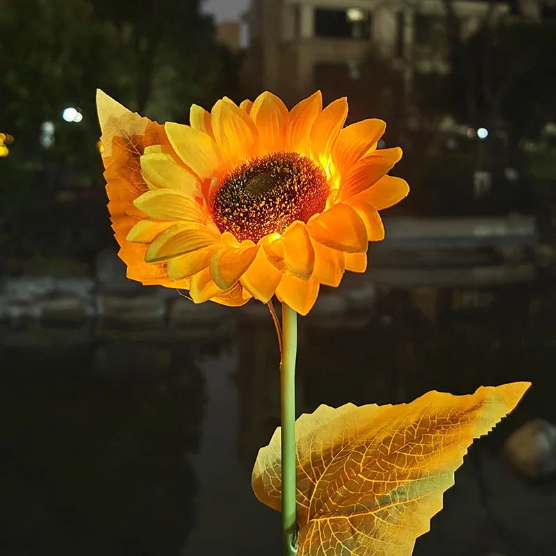 Sunflower LED Lights Garden Yard