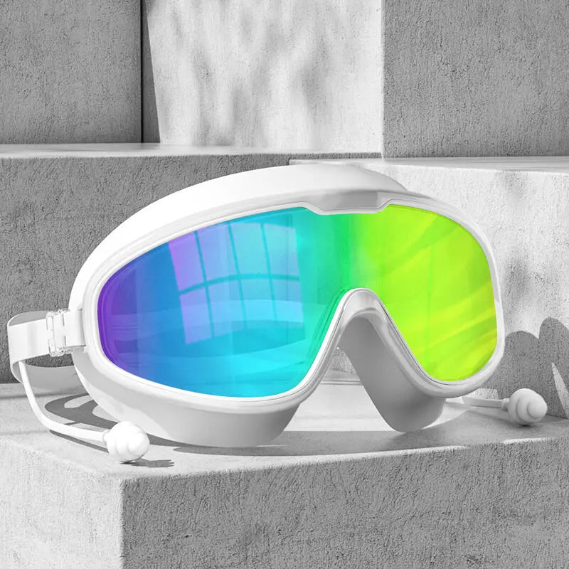 Adult electroplated swimming goggles