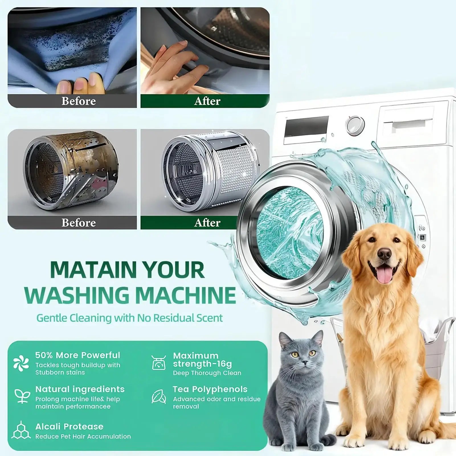 Laundry Washer Tablets Cleaning
