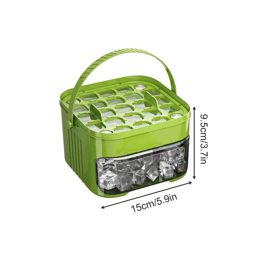 Ice Trays For Freezer With Lid & Bin