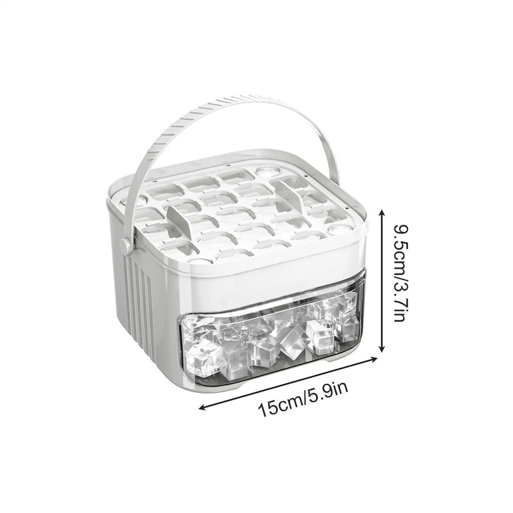 Ice Trays For Freezer With Lid & Bin