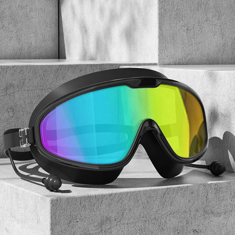 Adult electroplated swimming goggles