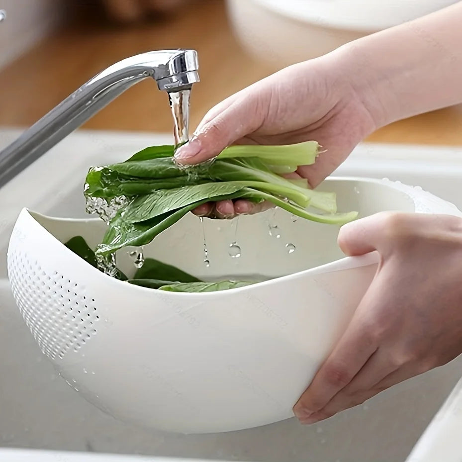 Rice Drainage Basket Rice Filter Fruit and Vegetable