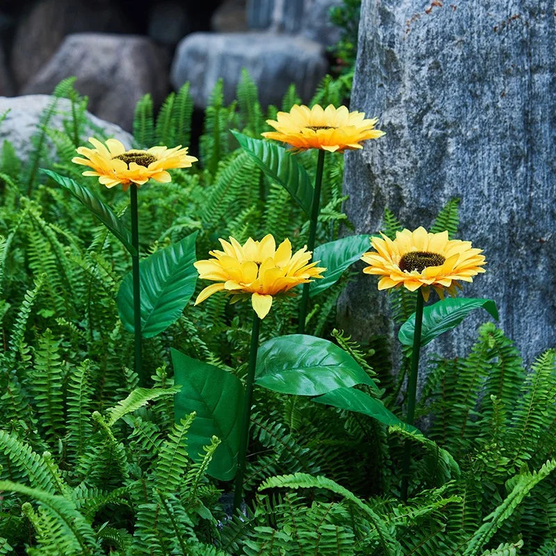 Sunflower LED Lights Garden Yard