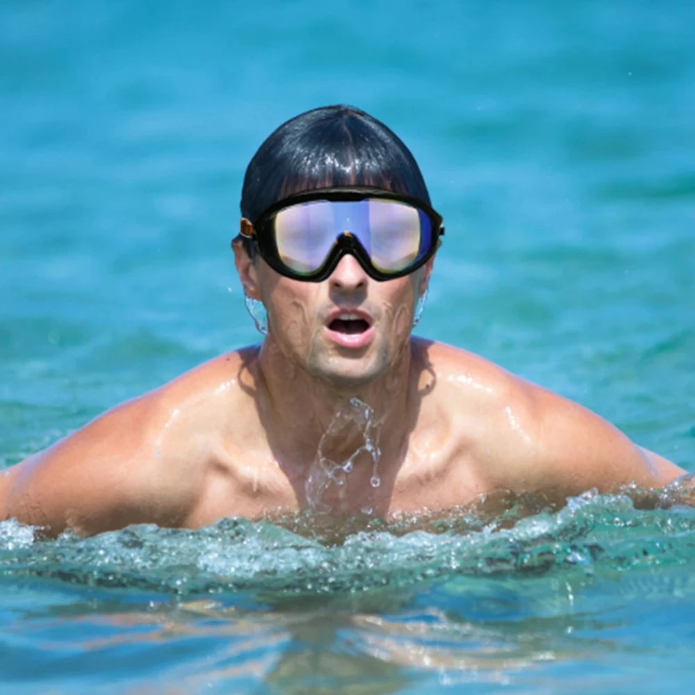 Adult electroplated swimming goggles